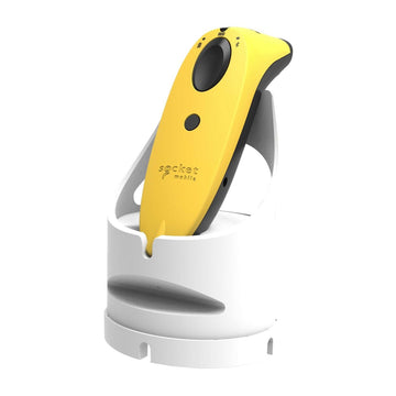 Socket S700 Bluetooth 1D Yellow Barcode Scanner with White Charging Dock