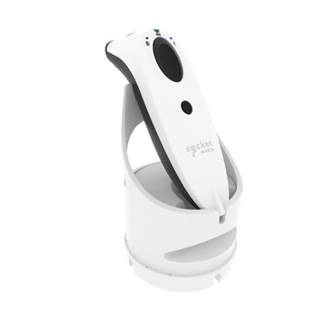 Socket S720 Bluetooth 2D White Barcode & QR Code Scanner with White Charging Dock