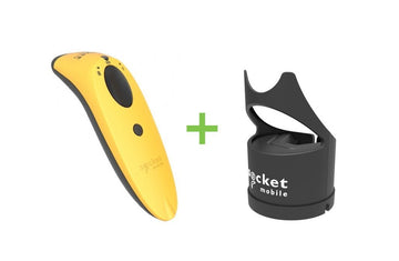 Socket S700 Bluetooth 1D Yellow Barcode Scanner with Charging Dock